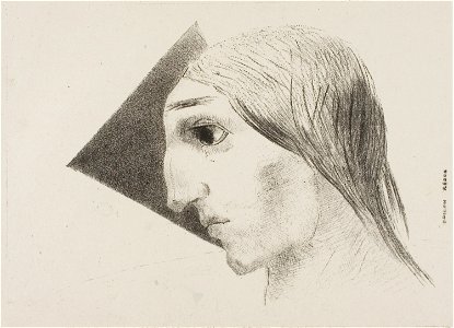 Redon - Madness, plate six from To Edgar Poe, 1920.1576