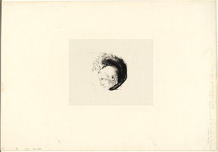 Redon - Frontispiece for Le mouvement idéaliste en peinture (The Idealistic Movement in Painting) by André Mellerio, 1920.1800