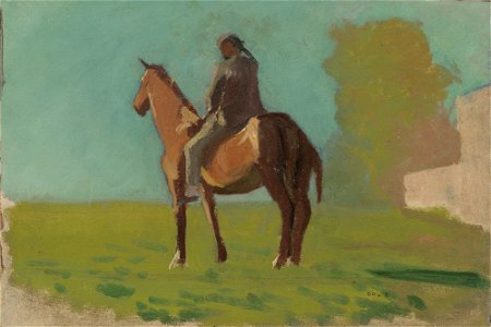 Redon - Apache (Man on Horseback) c. 1875