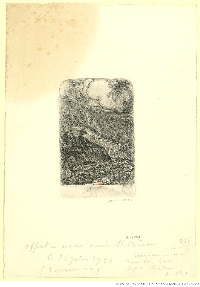 Redon - Méditation (1er et unique état), btv1b6950967h