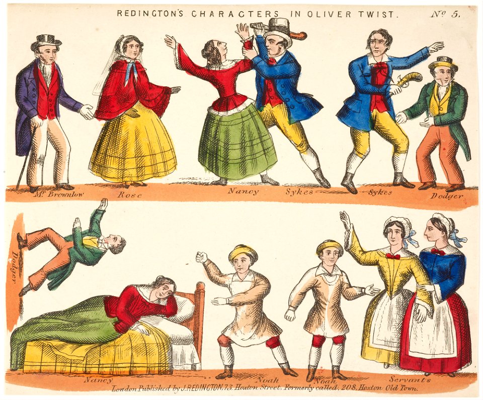Redington, John - toy theatre sheet - Oliver Twist - Google Art Project (535151)