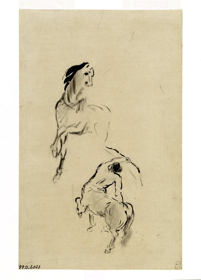 Redon - Etude de centaure et de cheval, PPD2023