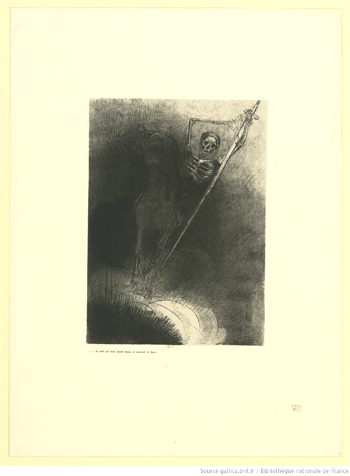 Redon - et celui qui était monté dessus se nommait la Mort, btv1b6951161k