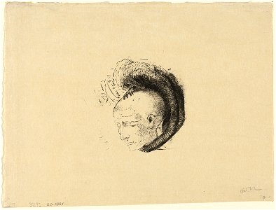 Redon - Frontispiece for Le mouvement idéaliste en peinture (The Idealist Movement in Painting) by André Mellerio, 1920.1801