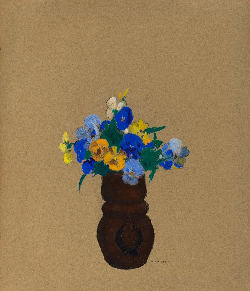 Redon - Pansies, c. 1905