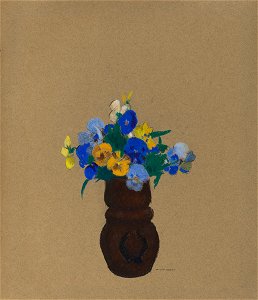 Redon - Pansies, c. 1905