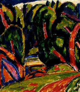 Red Tree Marsden Hartley. Free illustration for personal and commercial use.