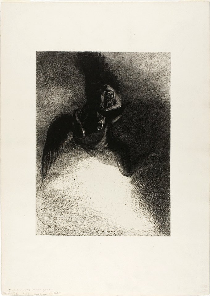 Redon - Frontispiece to A Gustave Flaubert (To Gustave Flaubert), 1920.1646