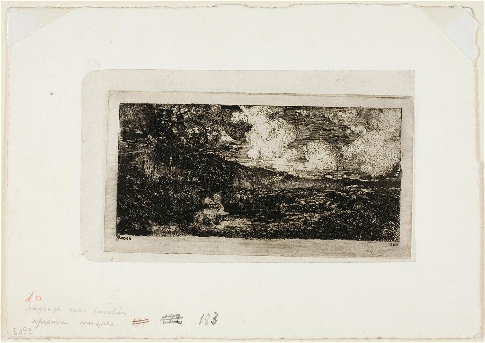 Redon - Galloping Horseman, 1920.1523