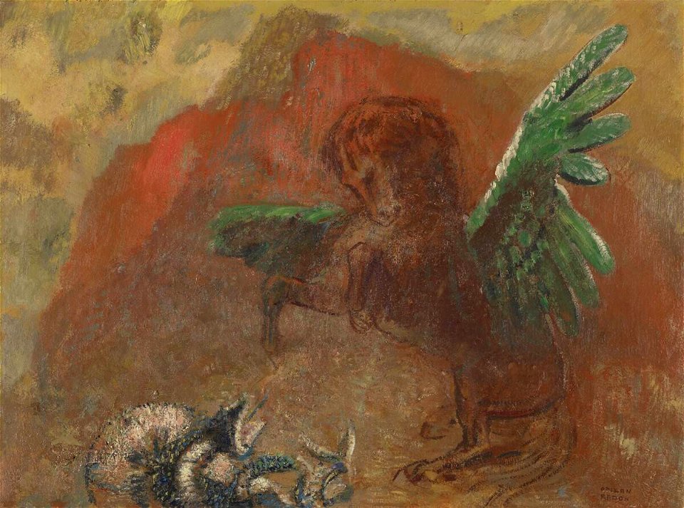 Redon - Pégase et l'hydre, c. 1907