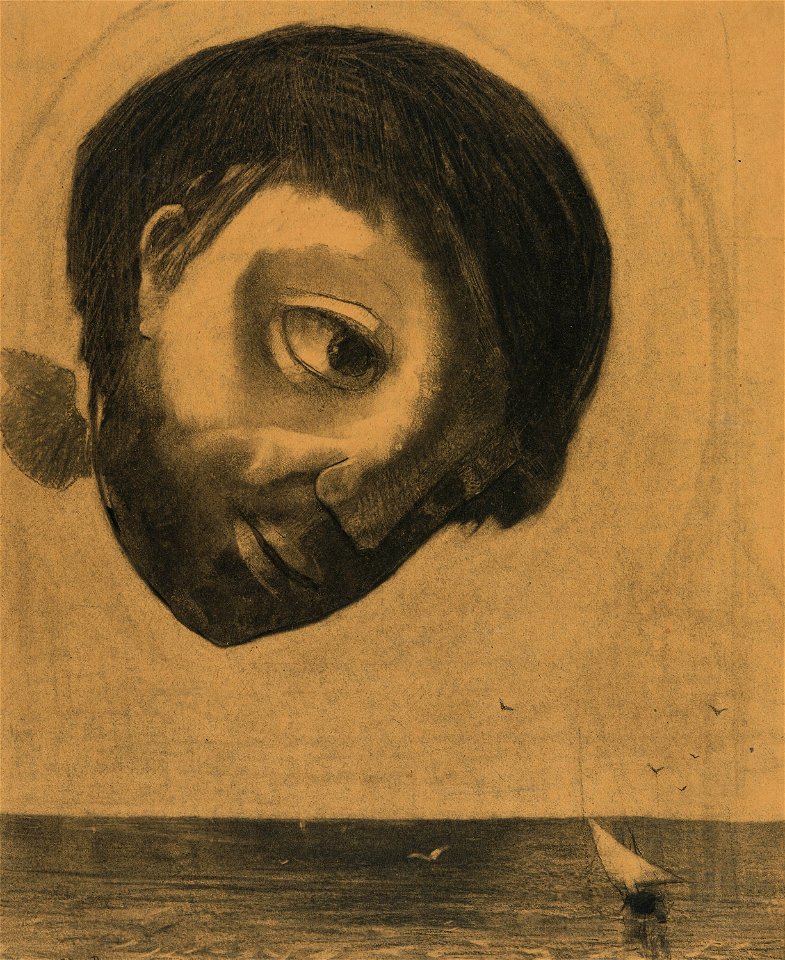 Redon - Guardian Spirit of the Waters, 1878
