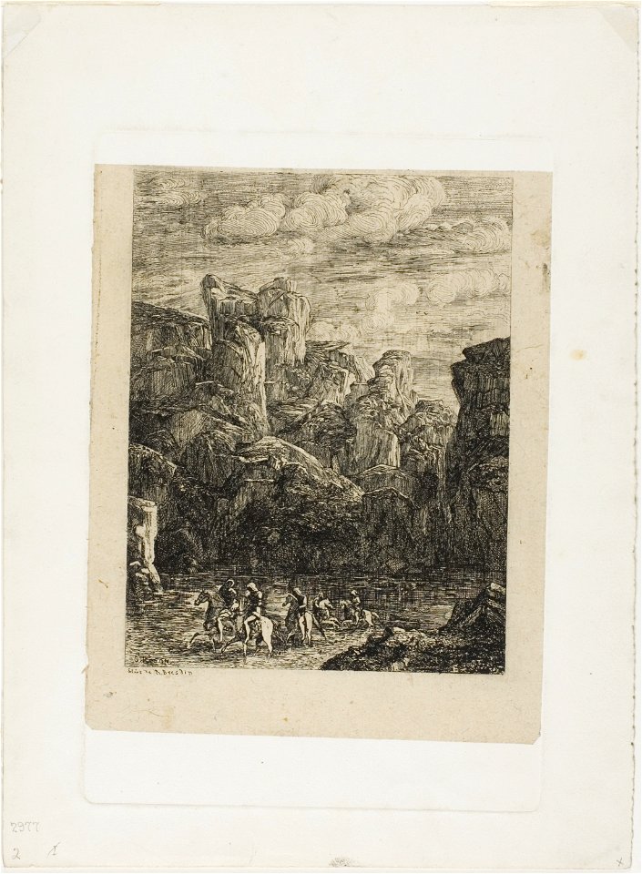 Redon - The Ford Landscape with Horsemen, 1920.1507