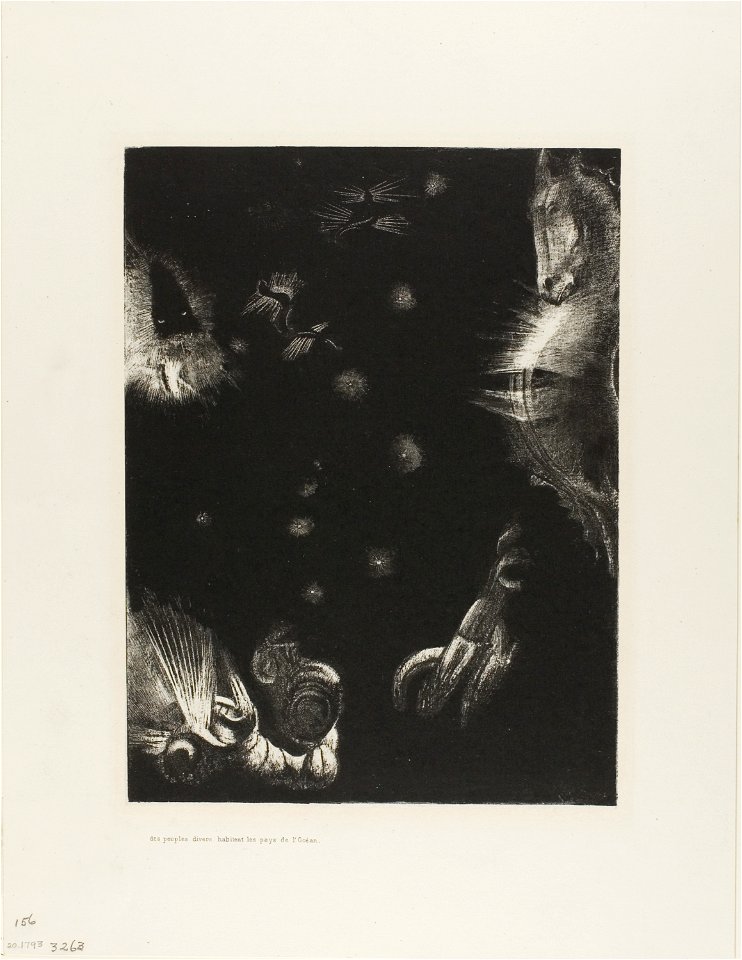 Redon - Different Peoples Inhabit the Countries of the Ocean, plate 23 of 24, 1920.1793
