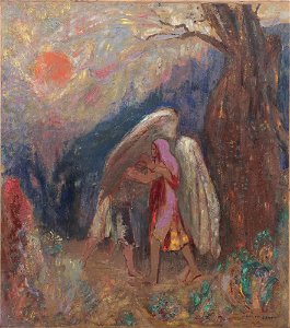 Redon - Jacob and the Angel c. 1907