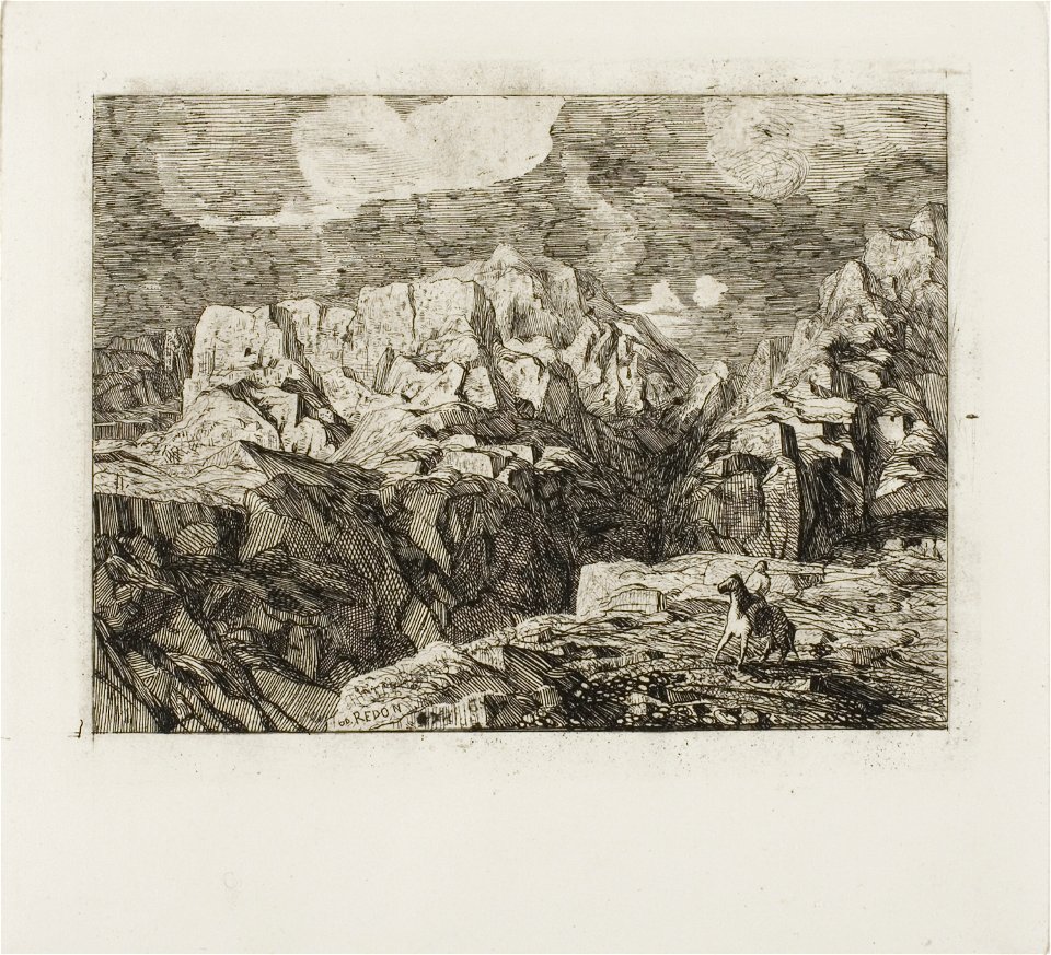 Redon - Horseman in the Mountains, 1920.1520