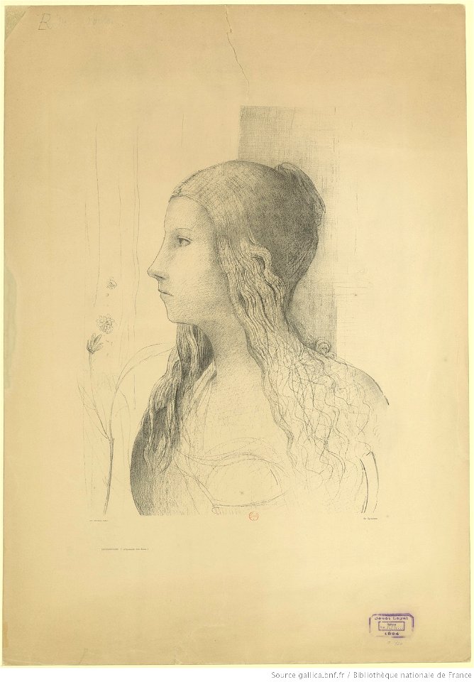 Redon - BRUNNHILDE (crépuscule des dieux), btv1b69511019