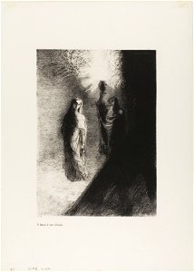 Redon - He Raises the Bronze Urn, plate 4 of 10, 1920.1636