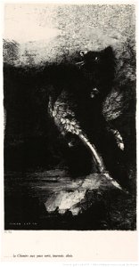 Redon - Tentation de Saint-Antoine. Texte de Gustave Flaubert. Pl. VII, btv1b10050900m