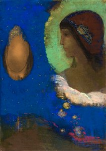 Redon - Sita, c. 1893. Free illustration for personal and commercial use.
