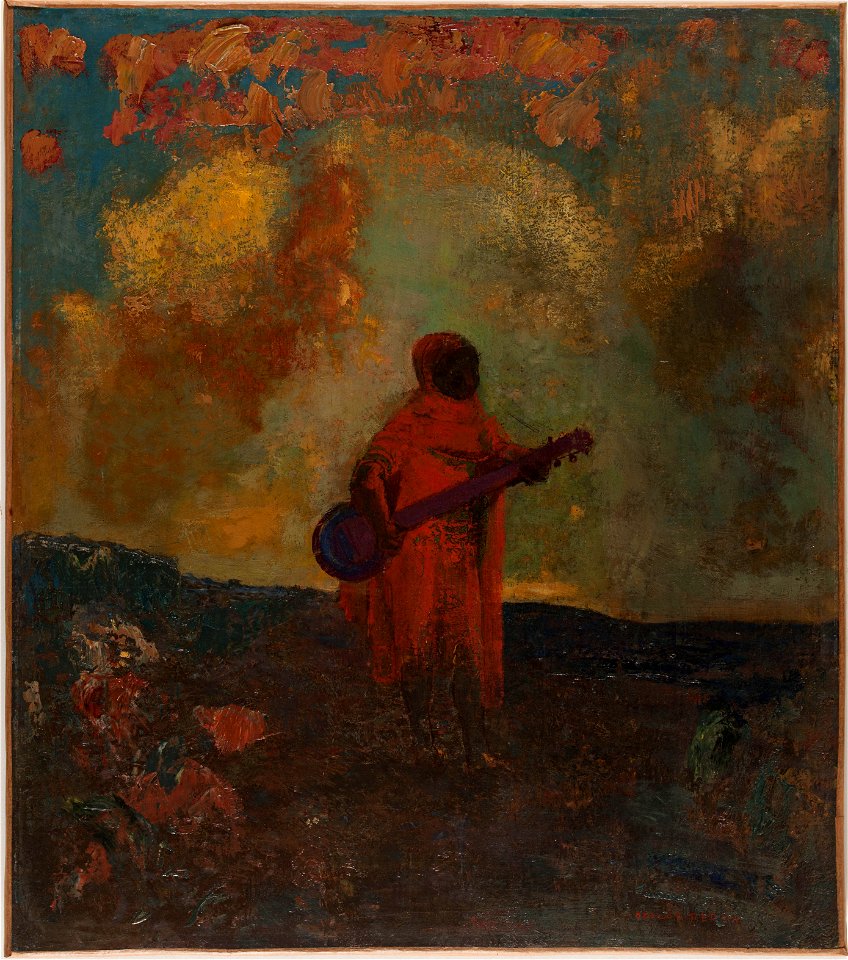 Redon - Arabe musicien, 1893