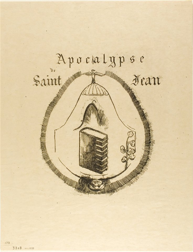 Redon - Cover-Frontispiece for the Apocalypse of St. John, 1920.1833