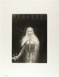 Redon - And He Had in His Right Hand Seven Stars; and Out of His Mouth Went a Sharp Two-Edged Sword, plate 1 of 12, 1920.1836