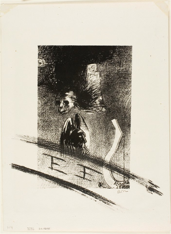 Redon - Frontispiece for Iwan Gilkin’s Damnation de l’artiste, 1920.1666