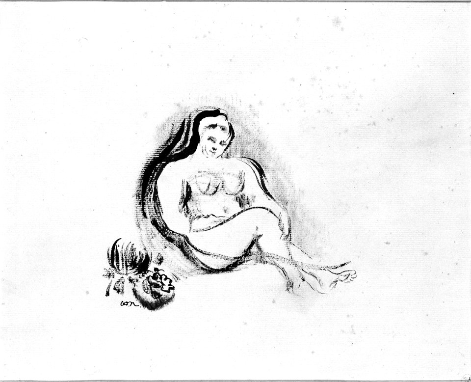 Redon - Nu assis, PPD2033