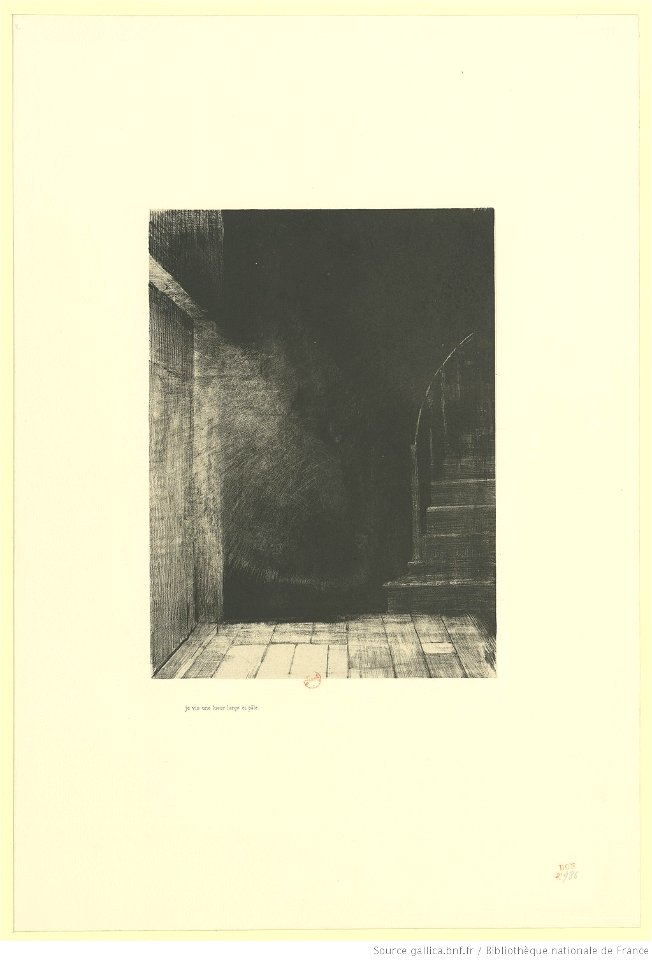 Redon - Je vis une lueur large et pâle, btv1b6951140d
