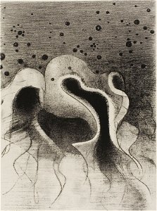 Redon - The Beasts of the Sea, Round Like Leather Bottles, plate 22 of 24, 1920.1790