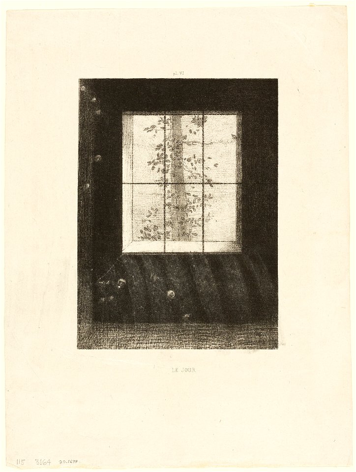 Redon - Day, plate 6 from Dreams, 1920.1694