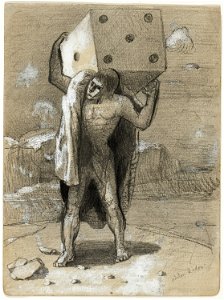 Redon - The Die, also called the Weight of Passions, 1878-82