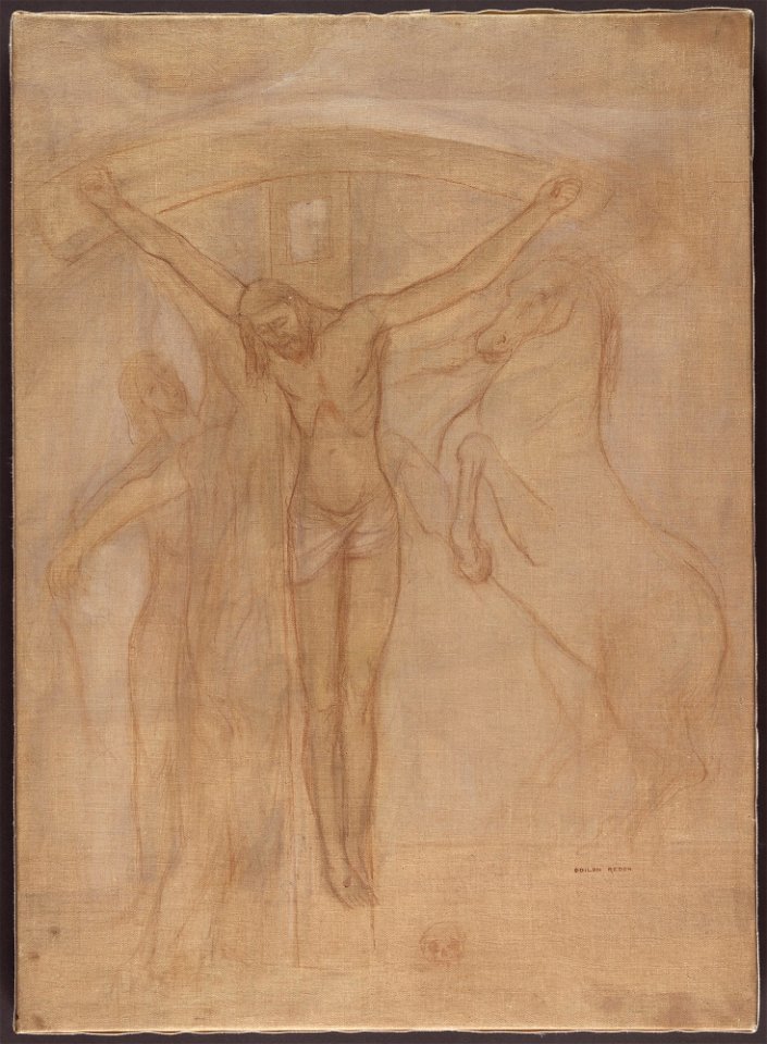 Redon - Christ on the Cross (c. 1892)