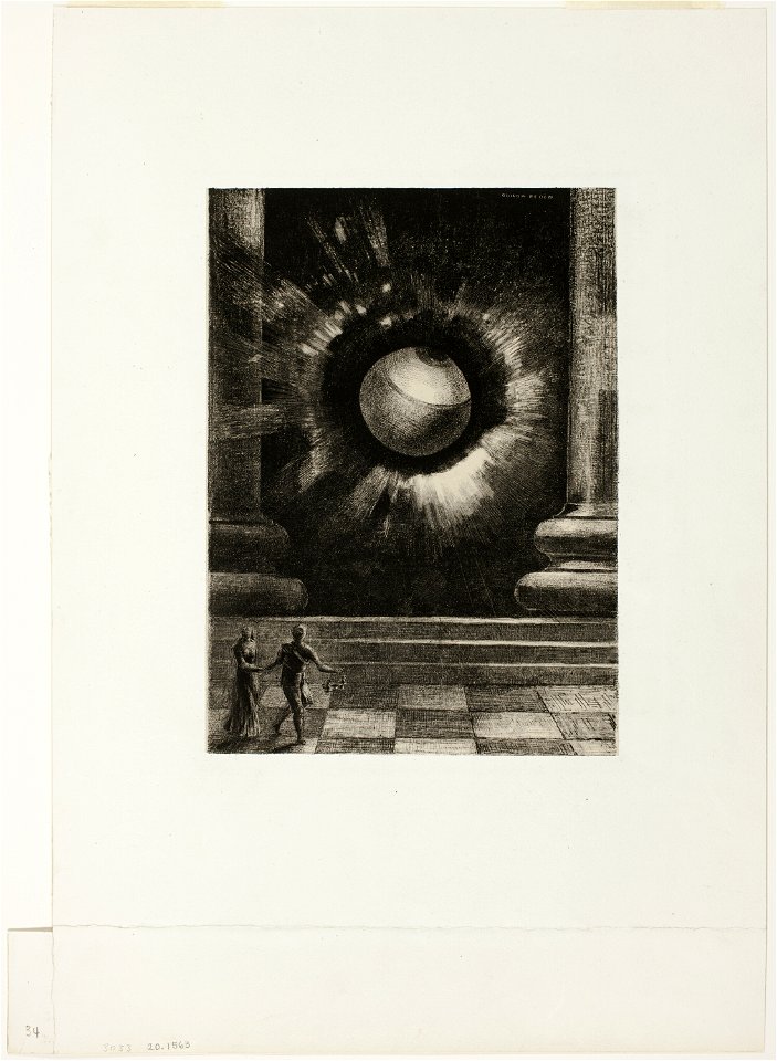 Redon - Vision, plate eight from In Dreams, 1920.1563