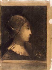 Redon - Profil de femme à droite, Entre 1869 et 1879