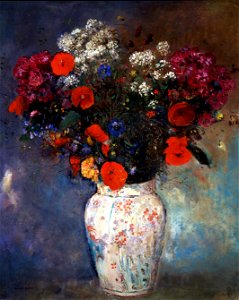 Redon - Vase de fleurs (Vase of Flowers), circa 1890