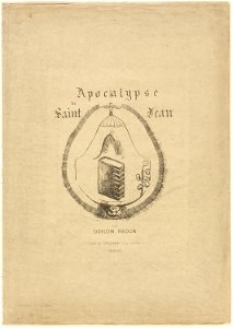 Redon - Coverfrontispiece for l’Apocalypse de Saint-Jean, 1920.1834