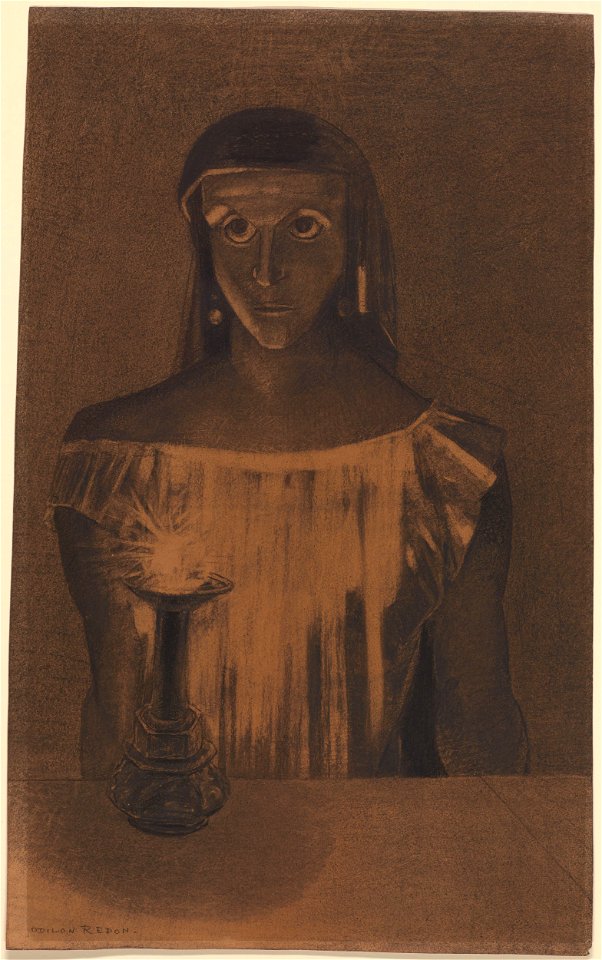 Redon - Lady Macbeth (Prêtesse d'Egypte), ca. 1896