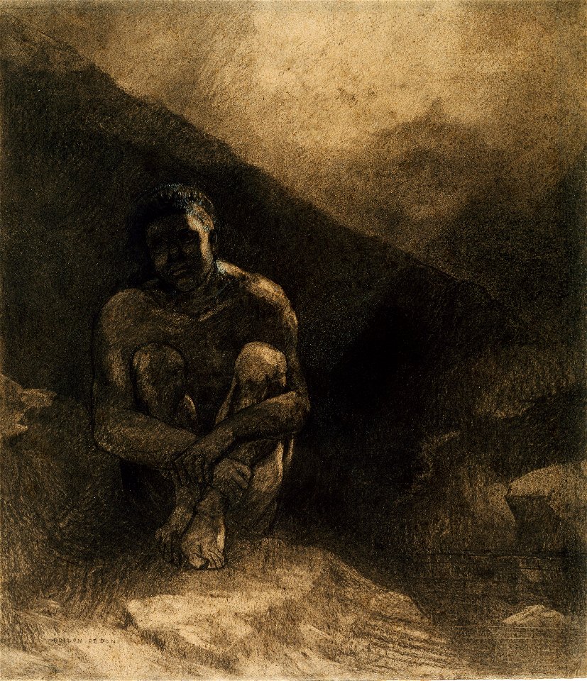 Redon - Primitive Man, 1872