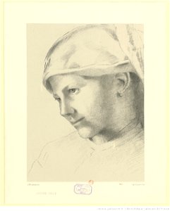 Redon - Jeune fille, btv1b6951032h