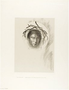 Redon - Day Appears at Last,…and in the Very Disk of the Sun Shines the Face of Jesus Christ, plate 24 of 24, 1920.1796