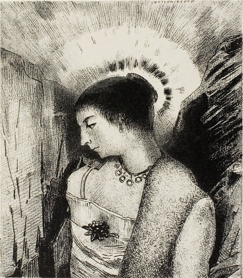 Redon - Here is the Good Goddess, the Idaean Mother of the Mountains, plate 15 of 24, 1920.1774