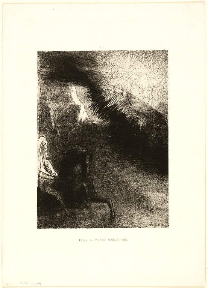 Redon - Pilgrim of the Sublunary World, plate 5 of 6, 1920.1692