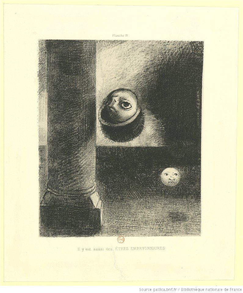 Redon - Il y eut aussi des ETRES EMBRYONNAIRES, btv1b6951011b