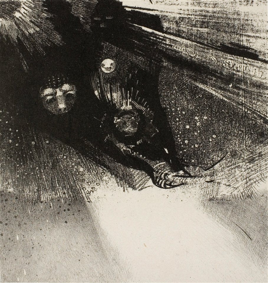 Redon - Larvae So Bloodless and So Hideous, plate 5 of 6, 1920.1812