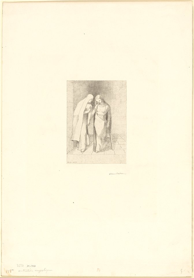 Redon - Mystical Conversation, 1920.1700