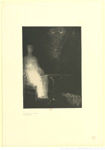 Redon - Je vis dessus le contour vaporeux d'une forme humaine, btv1b6951138b