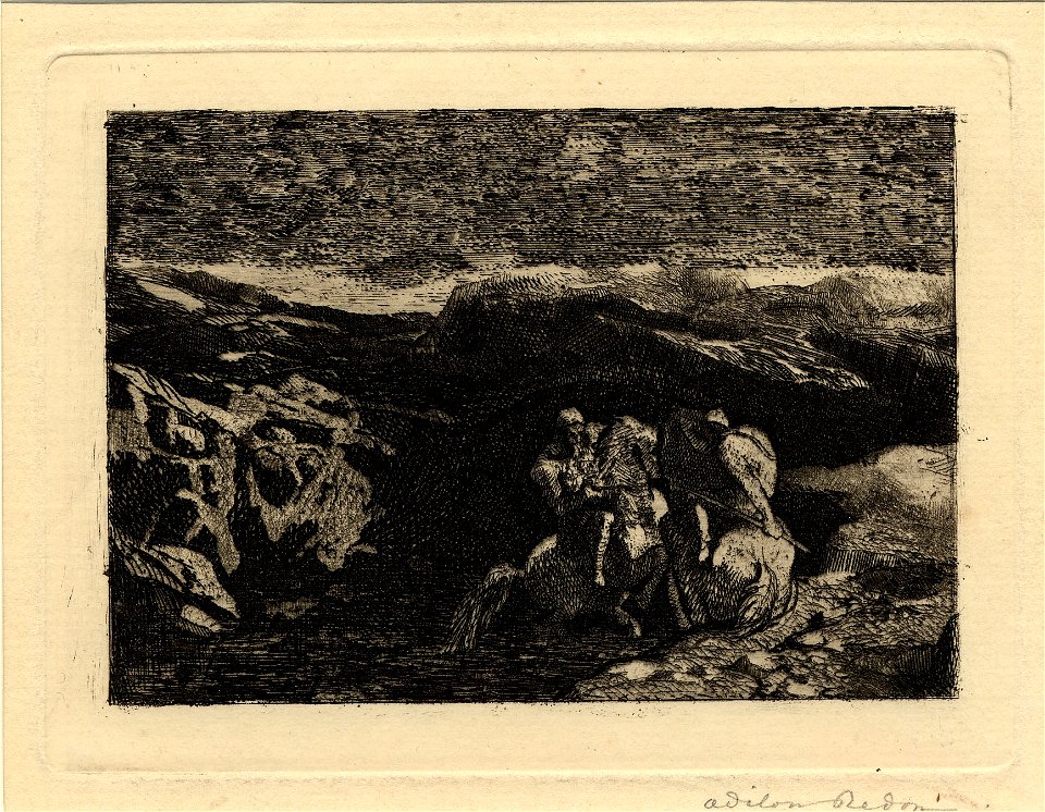 Redon - Lutte des cavaliers, 1949,0411.2651