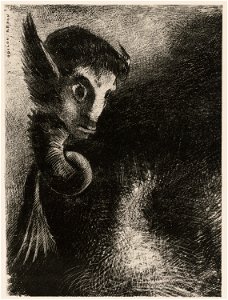 Redon - The Chimera Gazed at all Things with Fear, from Night, 1920.1603
