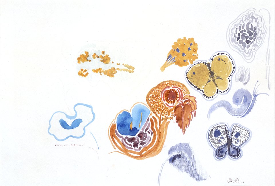 Redon - Papillons et fleurs, Entre 1910 et 1914